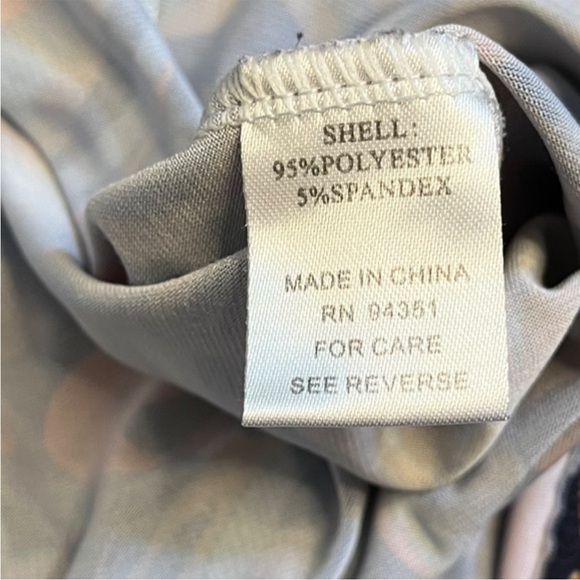 Joy Joy fringed Blue and Orange colorful tank top Camisole size large - Picture 8 of 8